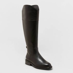 Women's Sienna Tall Dress Boots - A New Day Black 11WC